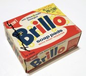 Lot #843: ANDY WARHOL - Brillo Pads Box - Color inks on stiff paperboard