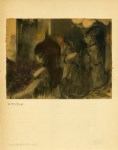 Lot #78: EDGAR DEGAS - Trois filles assises de dos - Original color gravure with pochoir, after the monotype
