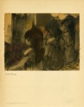 Lot #677: EDGAR DEGAS - Trois filles assises de dos - Original color gravure with pochoir, after the monotype