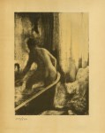 Lot #964: EDGAR DEGAS - Femme dans la baignoire - Original duogravure, after the monotype