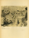 Lot #30: EDGAR DEGAS - Au repos, au salon - Original duogravure, after the monotype