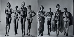 Lot #2077: HELMUT NEWTON - Sie Kommen, Dressed/Sie Kommen, Naked ("They Are Coming") - Original photolithographs