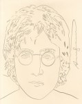 Lot #1195: ANDY WARHOL - John Lennon - Pencil on paper