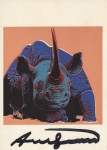 Lot #1791: ANDY WARHOL - Black Rhinoceros - Color offset lithograph