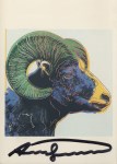 Lot #1781: ANDY WARHOL - Bighorn Ram - Color offset lithograph