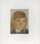 Lot #507: LUCIAN FREUD - Girl in a Green Dress - Color offset lithograph