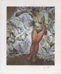 Lot #2485: LUCIAN FREUD - Standing by the Rags - Color offset lithograph