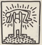 Lot #490: KEITH HARING - Push-up Man - Original vintage lithograph