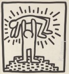 Lot #545: KEITH HARING - Push-up Man - Original vintage lithograph