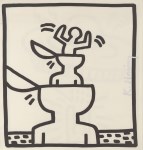 Lot #914: KEITH HARING - Cup Heads - Original vintage lithograph
