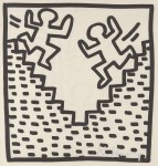 Lot #584: KEITH HARING - Stairs - Original vintage lithograph