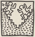 Lot #609: KEITH HARING - Stairs - Original vintage lithograph