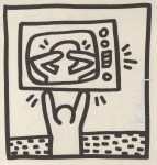 Lot #664: KEITH HARING - TV Drama - Original vintage lithograph