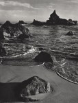 Lot #1306: ANSEL ADAMS - Rock and Surf, Monterey Coast, California - Original photogravure