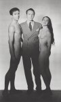 Lot #797: GEORGE PLATT LYNES - At the Ballet: George Balanchine with Nicholas Magallanes and Marie-Jeanne - Original photogravure