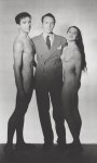 Lot #28: GEORGE PLATT LYNES - At the Ballet: George Balanchine with Nicholas Magallanes and Marie-Jeanne - Original photogravure