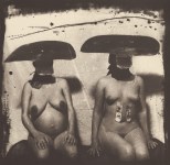 Lot #1762: JOEL-PETER WITKIN - I.D. Photograph from Purgatory: Two Women with Stomach Irritations - Original vintage photogravure