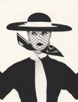 Lot #2536: IRVING PENN - Black and White Vogue Cover, New York - Original photogravure