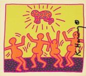 Lot #210: KEITH HARING - Fertility Suite #1 - Original offset lithograph