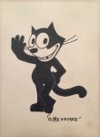 Lot #2062: OTTO MESSMER - Felix the Cat Posing #4 - Pen and ink on paper