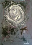 Lot #1093: ANTONI TAPIES - La rosa - Mixed media on panel