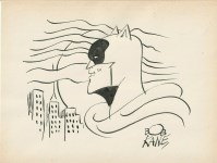 Lot #1560: ROBERT "BOB" KANE [imput&#233;e] - Batman - Pen and ink drawing on paper