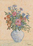 Lot #676: MARIE VOROBIEFF MAREVNA - Bouquet de fleurs - Gouache on paper