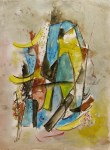 Lot #698: JALED MUYAES - Ventanas - Gouache and watercolor on paper