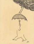 Lot #2587: SAUL STEINBERG - Lightning - Ink drawing on paper