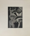 Lot #420: KARIMA MUYAES - My Magritte - Etching & aquatint