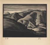Lot #2614: PAUL LANDACRE - Point Sur - Wood engraving