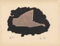 Lot #427: GEORGES BRAQUE - Le canard - Original hand-colored gouache pochoir on collotype