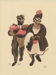 Lot #339: AL HIRSCHFELD - Lenox Avenue Stroll - Original color lithograph