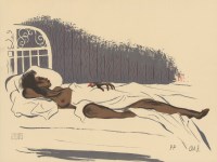 Lot #882: AL HIRSCHFELD - Cocoa Venus - Original color lithograph