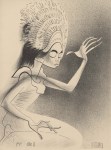 Lot #930: AL HIRSCHFELD - Djanger, Bali - Original lithograph