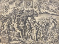 Lot #114: GIORGIO GHISI - The Judgment of Paris - Engraving