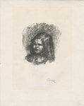 Lot #879: PIERRE-AUGUSTE RENOIR - Claude Renoir, tourn&#233; a gauche - Original lithograph