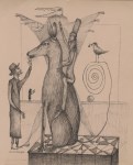 Lot #1363: LEONORA CARRINGTON - Sin titulo #1 - Pen and ink drawing on paper