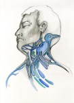 Lot #94: ESTELA WILLIAMS - Canto de Pajaro - Watercolor and ink on paper