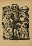 Lot #1106: JOSE CHAVEZ MORADO - Los Huesitos de Cortes - Woodcut