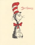 Lot #118: THEODOR SEUSS GEISEL [DR. SEUSS] - The Cat in the Hat - Felt-tip pen and colored marker on paper