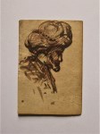 Lot #2565: REMBRANDT (REMBRANDT HARMENSZ VAN RIJN) - Head of an Old Man Wearing a Turban - Bistre ink and wash with red chalk drawing on paper
