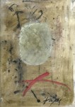 Lot #1350: ANTONI TAPIES - Sin titulo - Mixed media on textured pasteboard