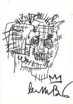 Lot #57: JEAN-MICHEL BASQUIAT - Untitled Portrait - Marker drawing on paper