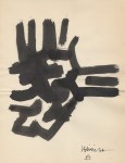 Lot #593: EDUARDO CHILLIDA - Sin t&#237;tulo - Ink on paper