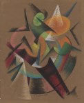 Lot #1352: GINO SEVERINI - Senza titolo - Pastel drawing on paper