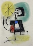 Lot #1461: JOAN MIRO - Untitled - Pastel drawing on paper