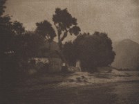 Lot #1036: GIULIO GATTI-CASAZZA - House by the Lake - Original vintage photolithograph