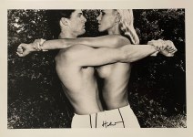 Lot #643: HELMUT NEWTON - The Hug - Original photolithograph