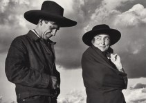 Lot #1730: ANSEL ADAMS - Georgia O'Keeffe and Orville Cox, Canyon de Chelly National Monument, Arizona - Original photogravure